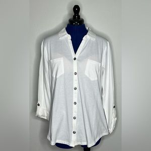Style & co white button down